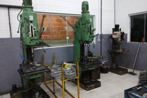 furação de peças e materiais